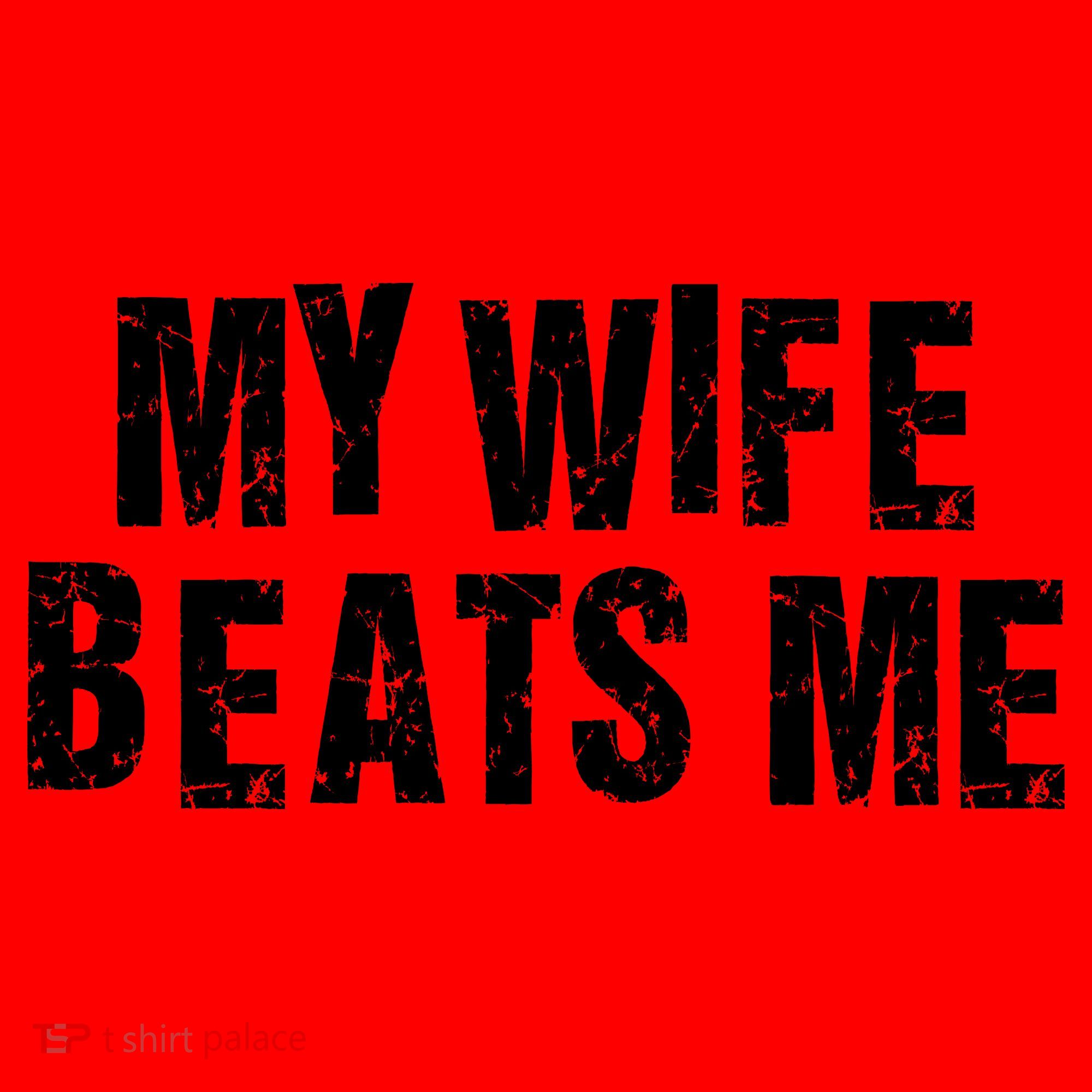 My Wife Beats Me Funny Husband And Sarcastic Humor Santa Hat