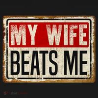 My Wife Beats Me Funny Husband Meme Women's Hoodie thumb 2
