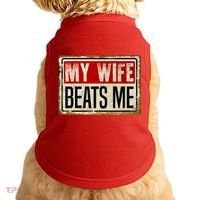 My Wife Beats Me Funny Husband Meme Doggie Tank thumb 0