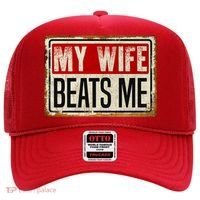 My Wife Beats Me Funny Husband Meme Hat thumb 0