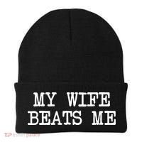 My Wife Beats Me Beanie thumb 0