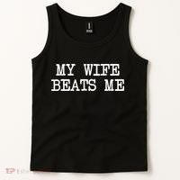 My Wife Beats Me Tank Top thumb 2