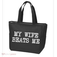 My Wife Beats Me Tote Bag thumb 3