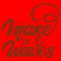 Make Waves Beach Vacation Santa Hat thumb 1