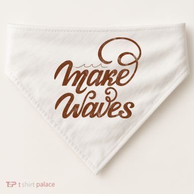 Make Waves Beach Vacation USA-Made Doggie Bandana