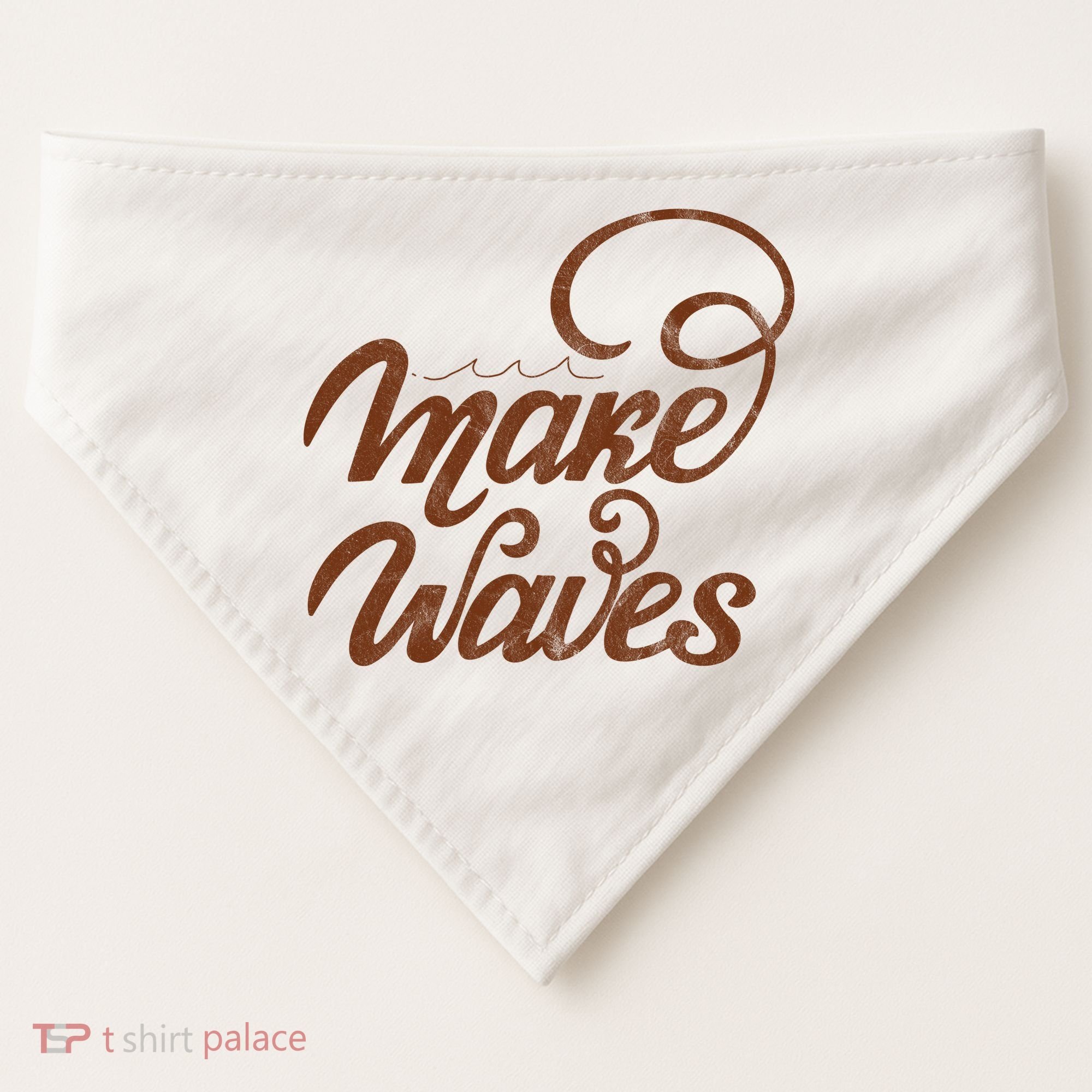 Make Waves Beach Vacation USA-Made Doggie Bandana