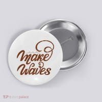 Make Waves Beach Vacation Button thumb 0