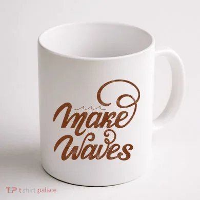 Make Waves Beach Vacation Coffee Mug back