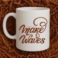 Make Waves Beach Vacation Coffee Mug thumb 2