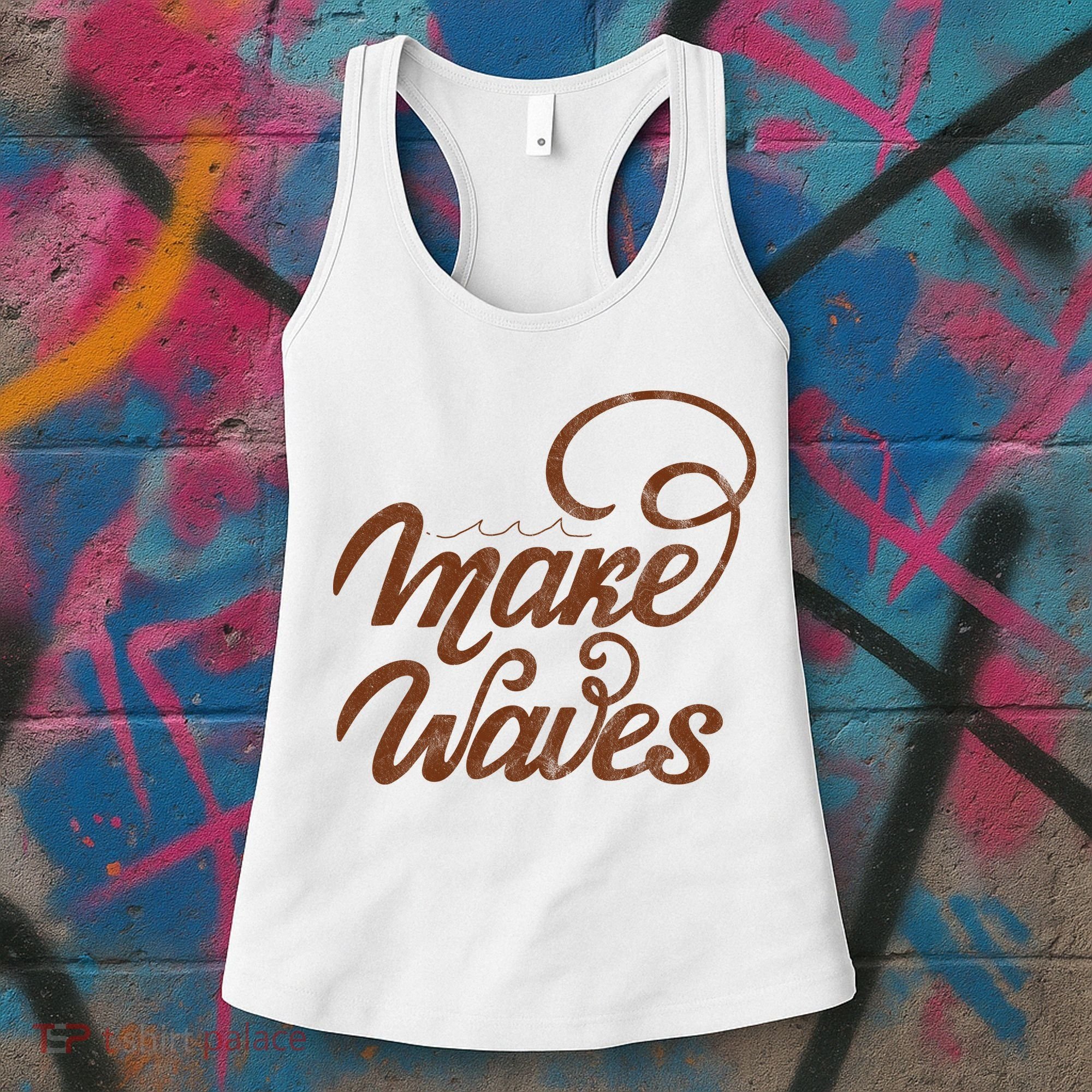 Make Waves Beach Vacation Women's Tank Top