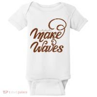 Make Waves Beach Vacation Baby Bodysuit thumb 0