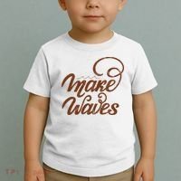Make Waves Beach Vacation Toddler T-Shirt thumb 2