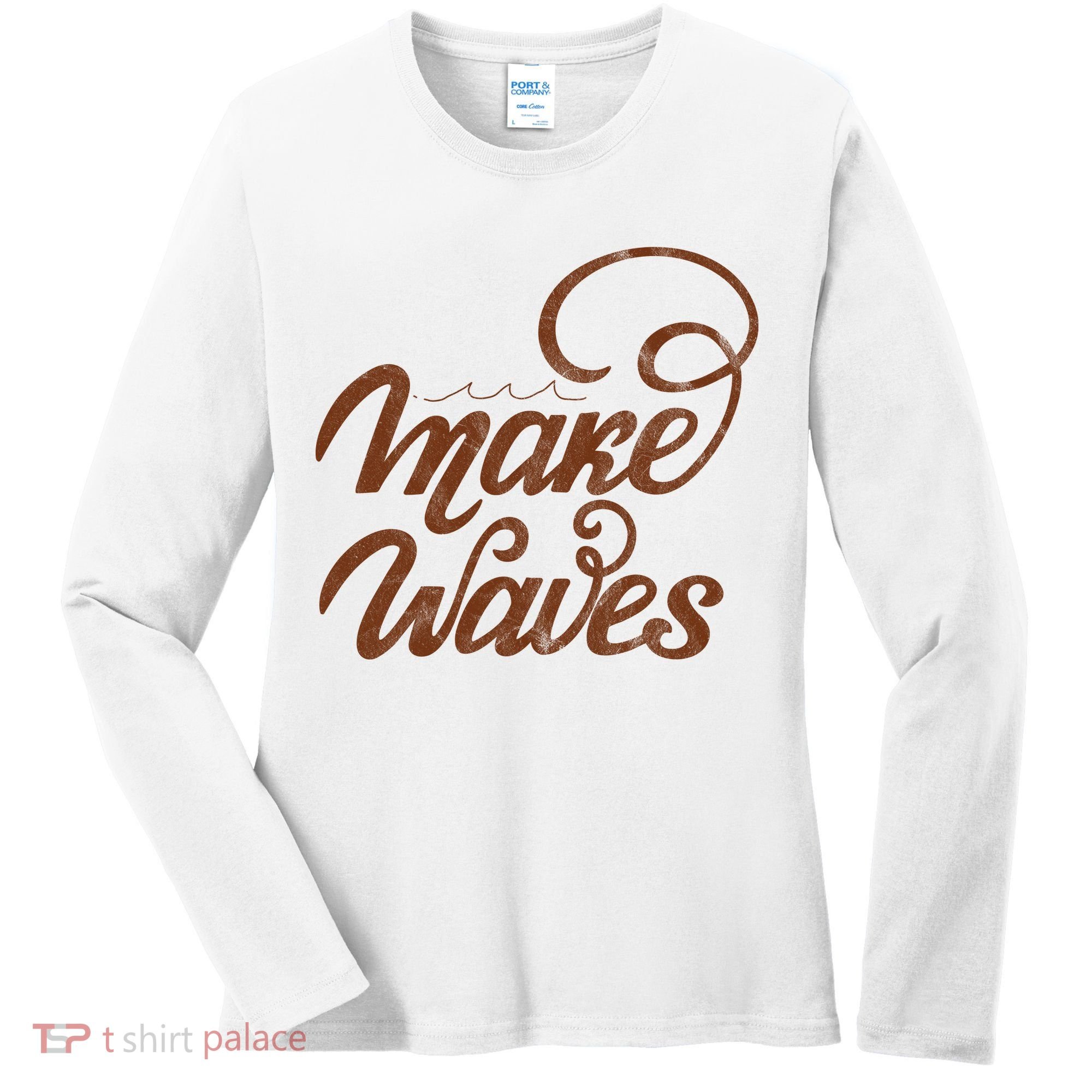 Make Waves Beach Vacation Women's Long Sleeve Shirt