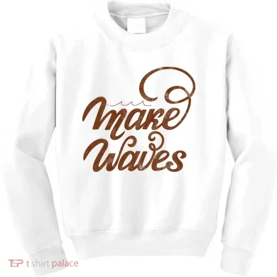 Make Waves Beach Vacation Kids Sweatshirt
