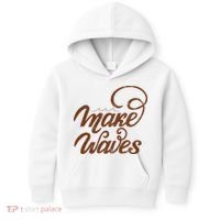 Make Waves Beach Vacation Kids Hoodie thumb 0