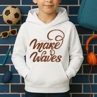 Make Waves Beach Vacation Kids Hoodie thumb 2