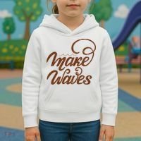 Make Waves Beach Vacation Kids Hoodie thumb 3