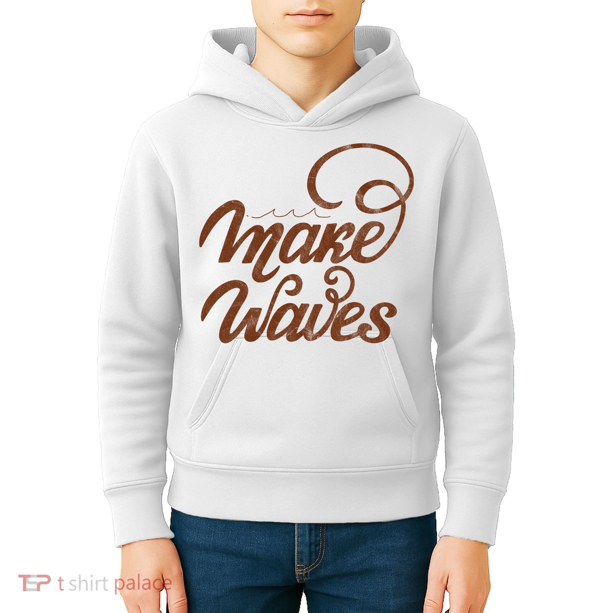 Make Waves Beach Vacation Kids Hoodie