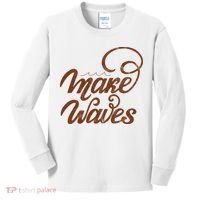 Make Waves Beach Vacation Kids Long Sleeve Shirt thumb 0
