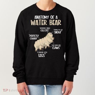 Microbiology Water Bear Science Facts Tardigrade Anatomy Women's Sweatshirt