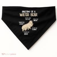 Microbiology Water Bear Science Facts Tardigrade Anatomy USA-Made Doggie Bandana thumb 0