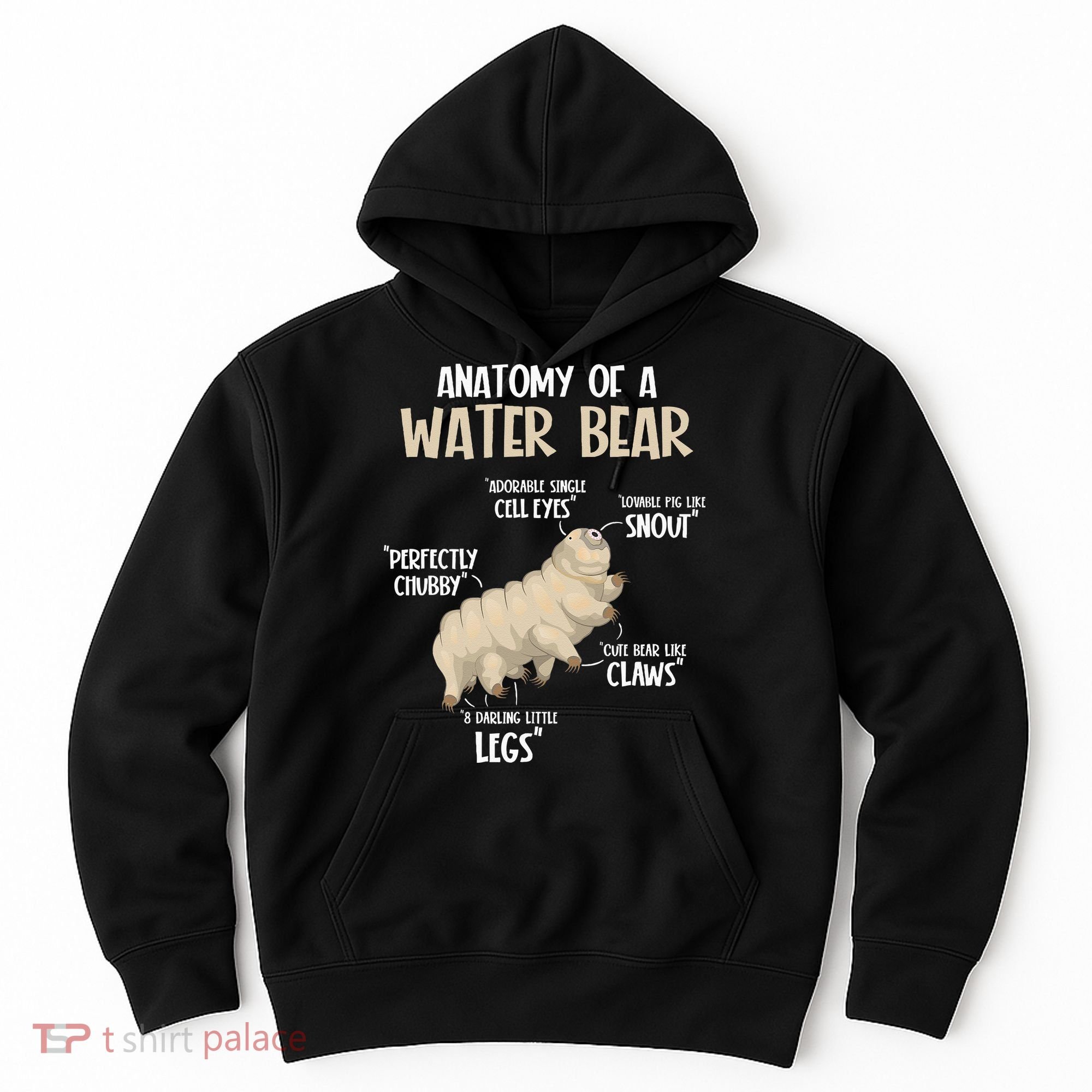 Microbiology Water Bear Science Facts Tardigrade Anatomy Hoodie