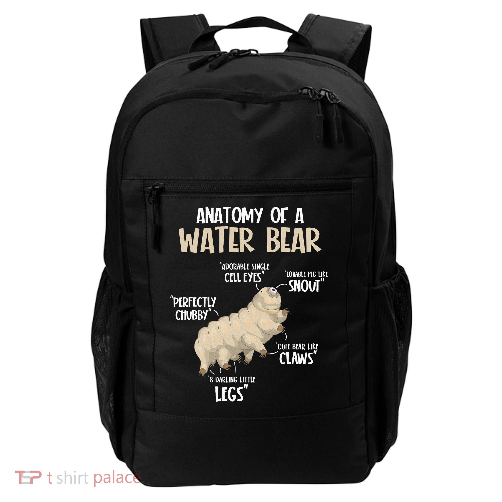 Microbiology Water Bear Science Facts Tardigrade Anatomy Backpack