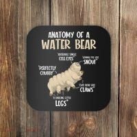 Microbiology Water Bear Science Facts Tardigrade Anatomy Coaster thumb 0