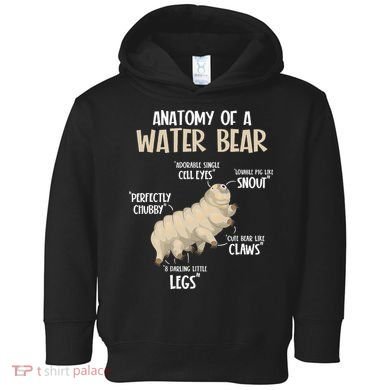 Microbiology Water Bear Science Facts Tardigrade Anatomy Toddler Hoodie