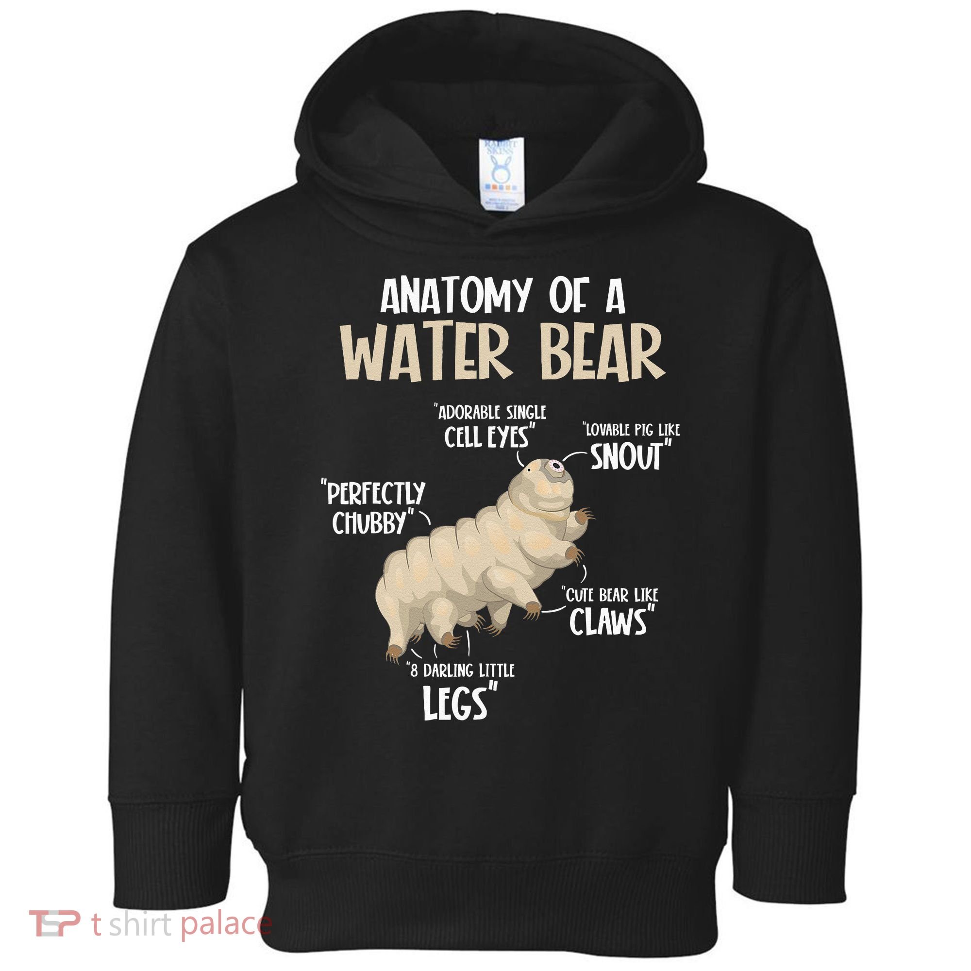 Microbiology Water Bear Science Facts Tardigrade Anatomy Toddler Hoodie