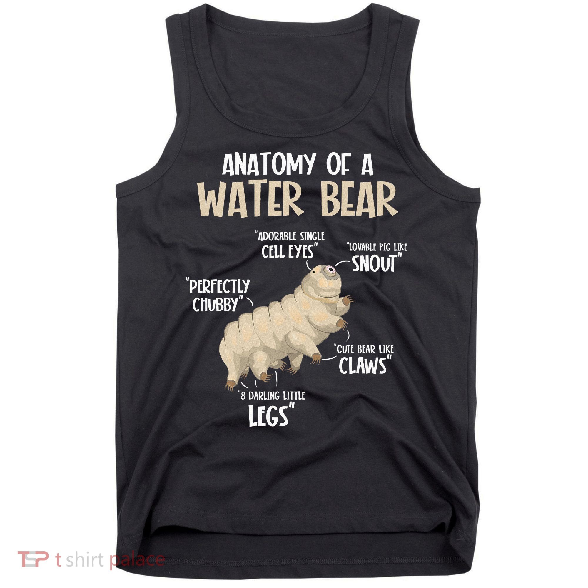 Microbiology Water Bear Science Facts Tardigrade Anatomy Tank Top
