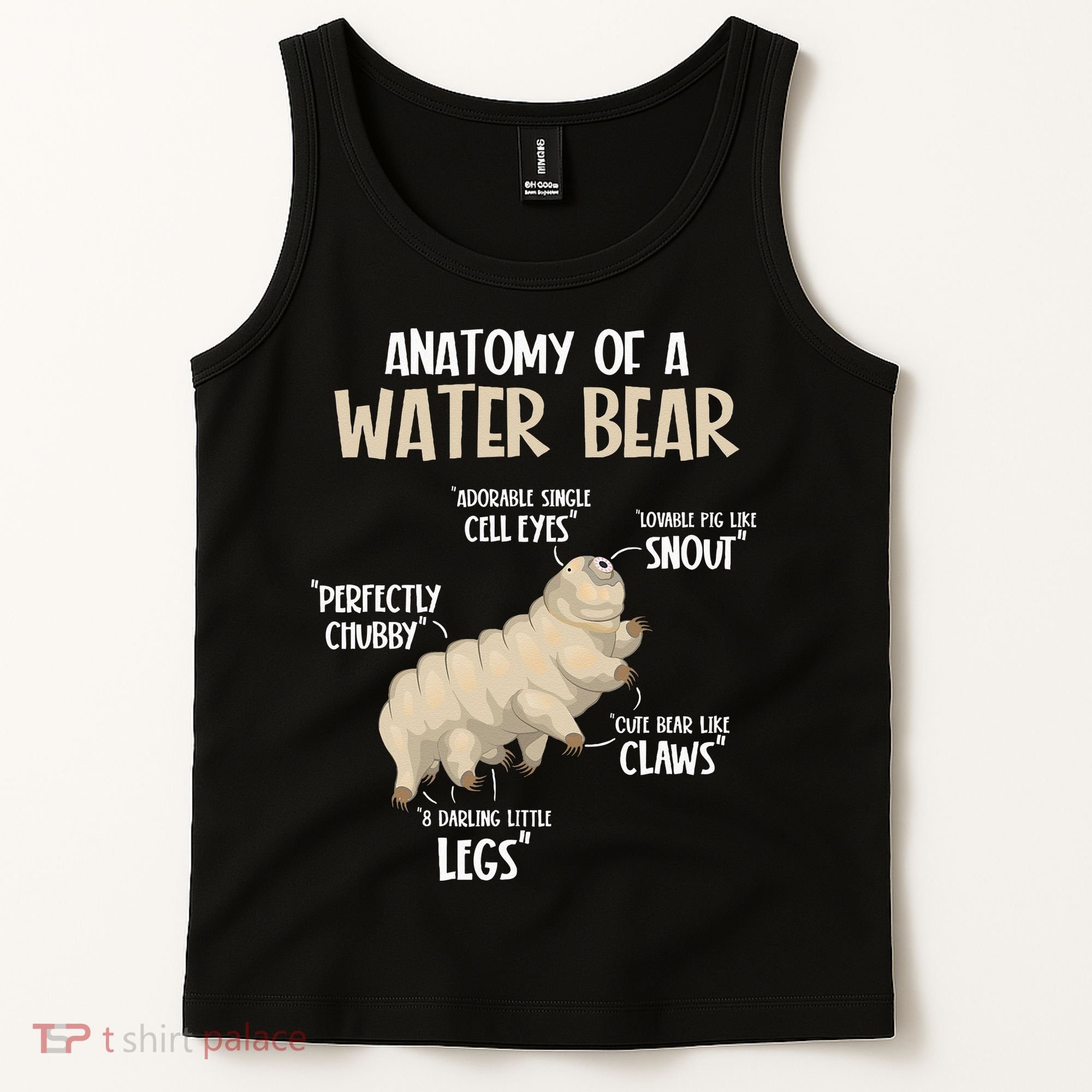 Microbiology Water Bear Science Facts Tardigrade Anatomy Tank Top