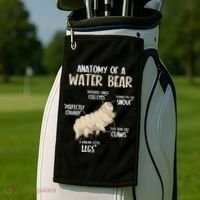 Microbiology Water Bear Science Facts Tardigrade Anatomy Golf Towel thumb 2