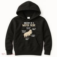 Microbiology Water Bear Science Facts Tardigrade Anatomy Kids Hoodie thumb 0