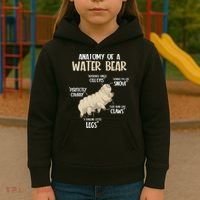 Microbiology Water Bear Science Facts Tardigrade Anatomy Kids Hoodie thumb 3