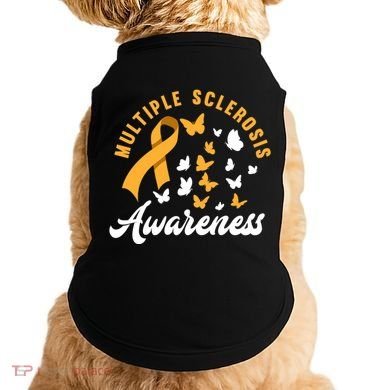 Ms Warrior Butterfly Ms Multiple Sclerosis Awareness Great Gift Doggie Tank