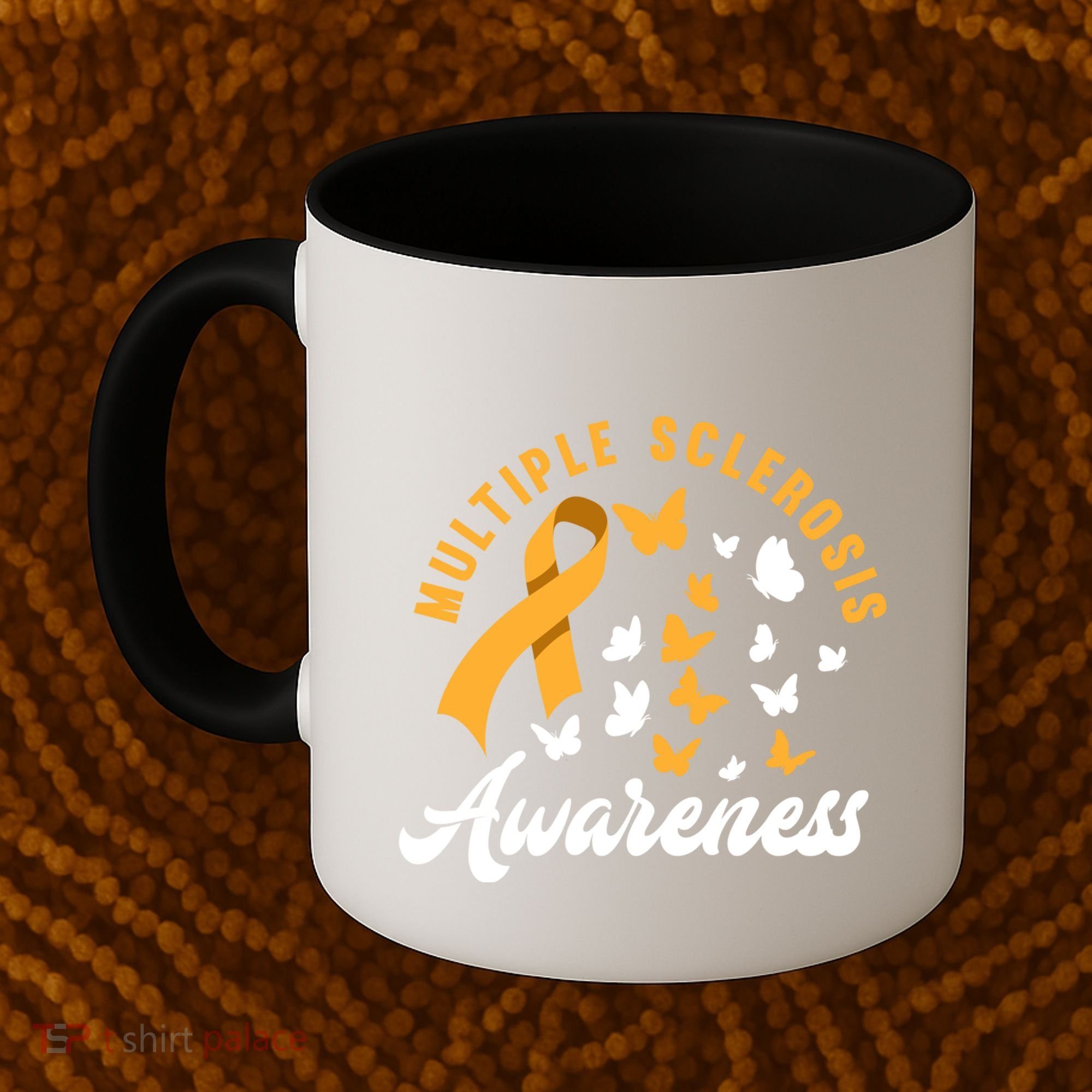 Ms Warrior Butterfly Ms Multiple Sclerosis Awareness Great Gift Coffee Mug