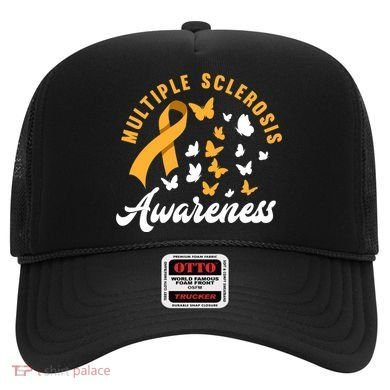 Ms Warrior Butterfly Ms Multiple Sclerosis Awareness Great Gift Hat