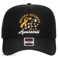 Ms Warrior Butterfly Ms Multiple Sclerosis Awareness Great Gift Hat thumb 0