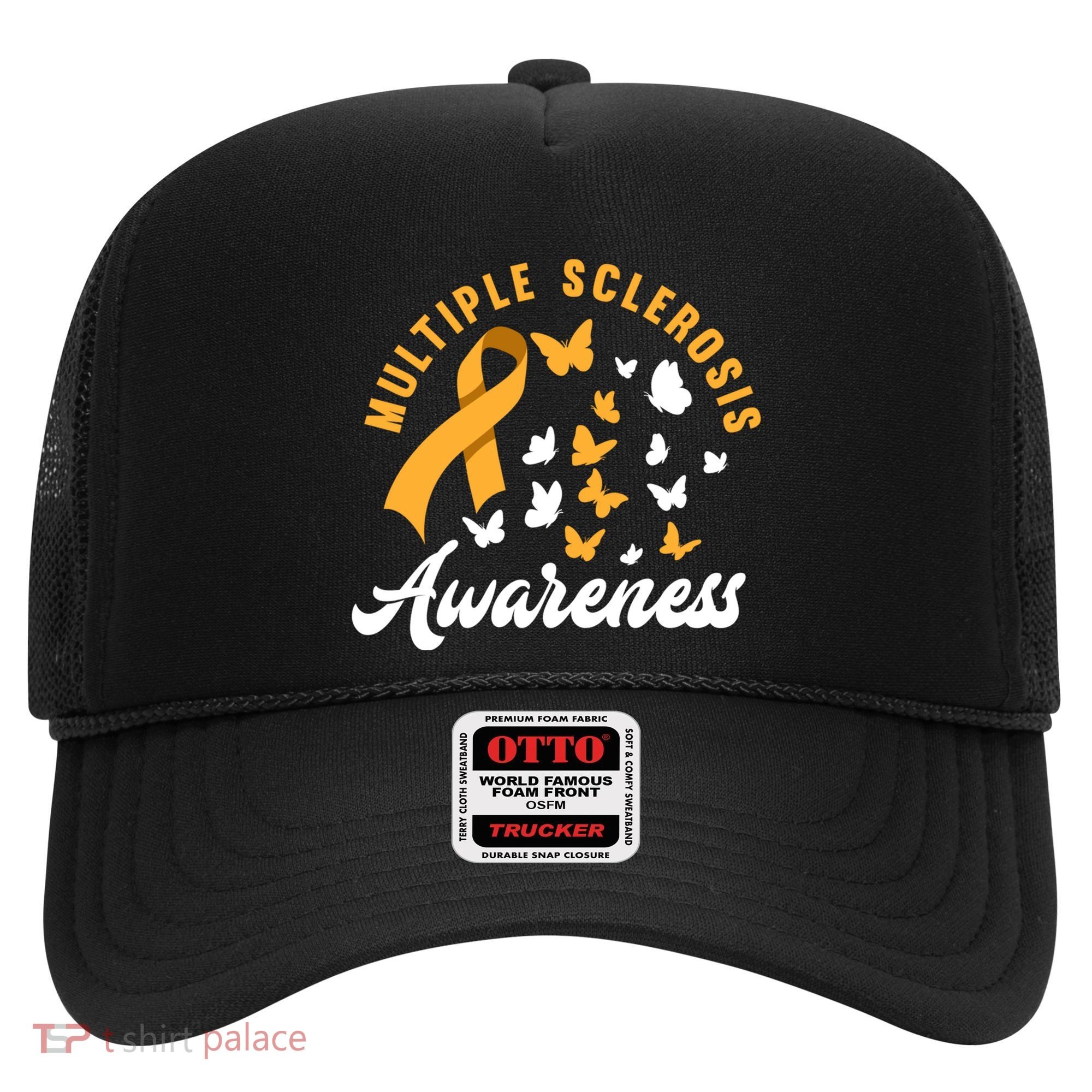 Ms Warrior Butterfly Ms Multiple Sclerosis Awareness Great Gift Hat
