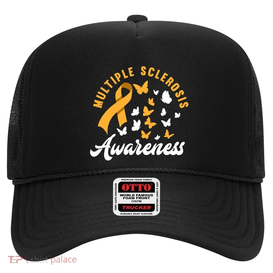 Ms Warrior Butterfly Ms Multiple Sclerosis Awareness Great Gift Hat