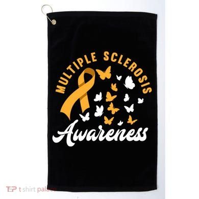 Ms Warrior Butterfly Ms Multiple Sclerosis Awareness Great Gift Golf Towel
