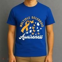 Ms Warrior Butterfly Ms Multiple Sclerosis Awareness Great Gift T-Shirt thumb 3