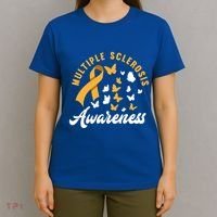 Ms Warrior Butterfly Ms Multiple Sclerosis Awareness Great Gift T-Shirt thumb 4