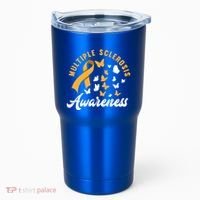 Ms Warrior Butterfly Ms Multiple Sclerosis Awareness Great Gift Tumbler thumb 0