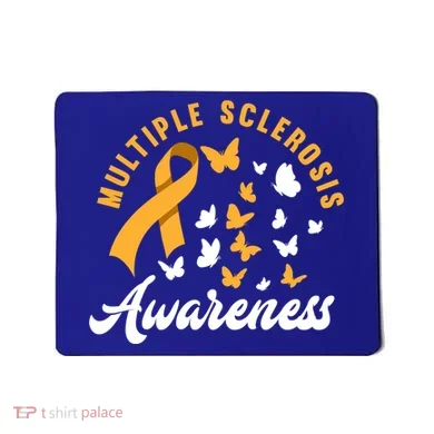 Ms Warrior Butterfly Ms Multiple Sclerosis Awareness Great Gift Mousepad
