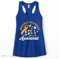 Ms Warrior Butterfly Ms Multiple Sclerosis Awareness Great Gift Women's Tank Top thumb 0