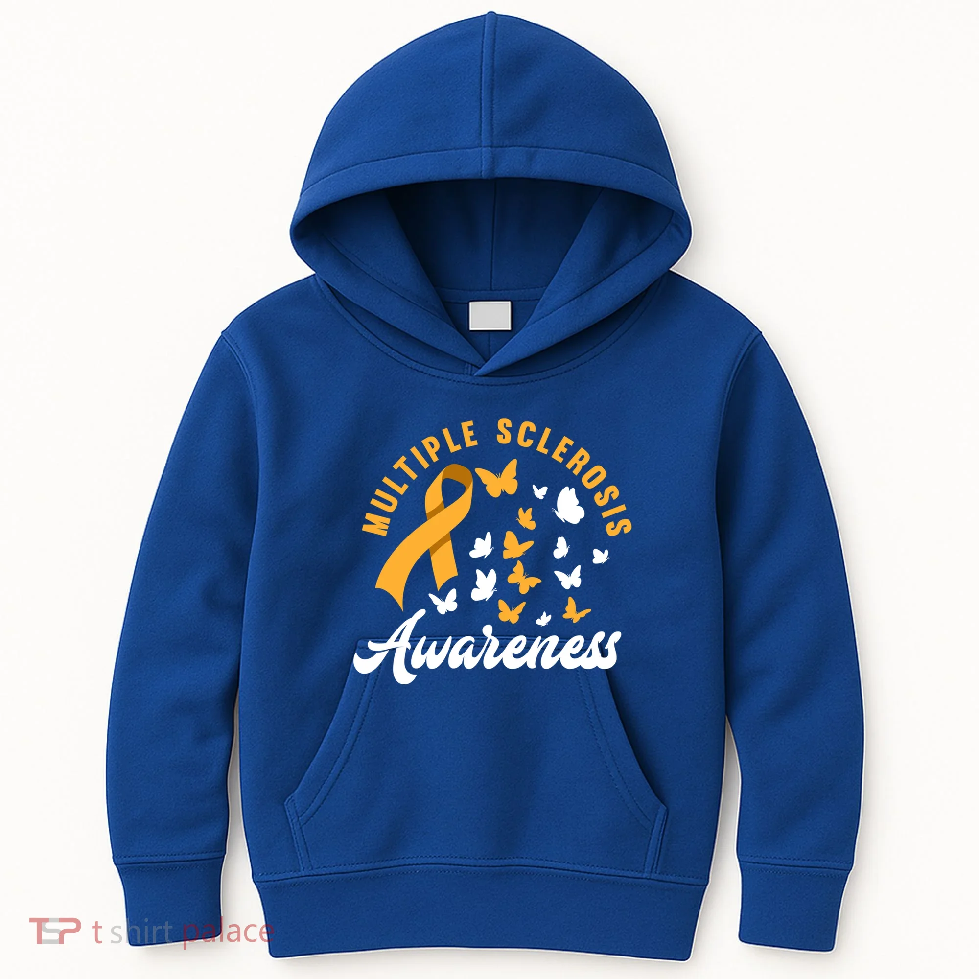 Ms Warrior Butterfly Ms Multiple Sclerosis Awareness Great Gift Kids Hoodie