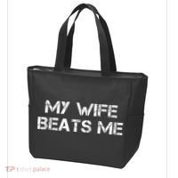 My Wife Beats Me Funny Husband Tote Bag thumb 3