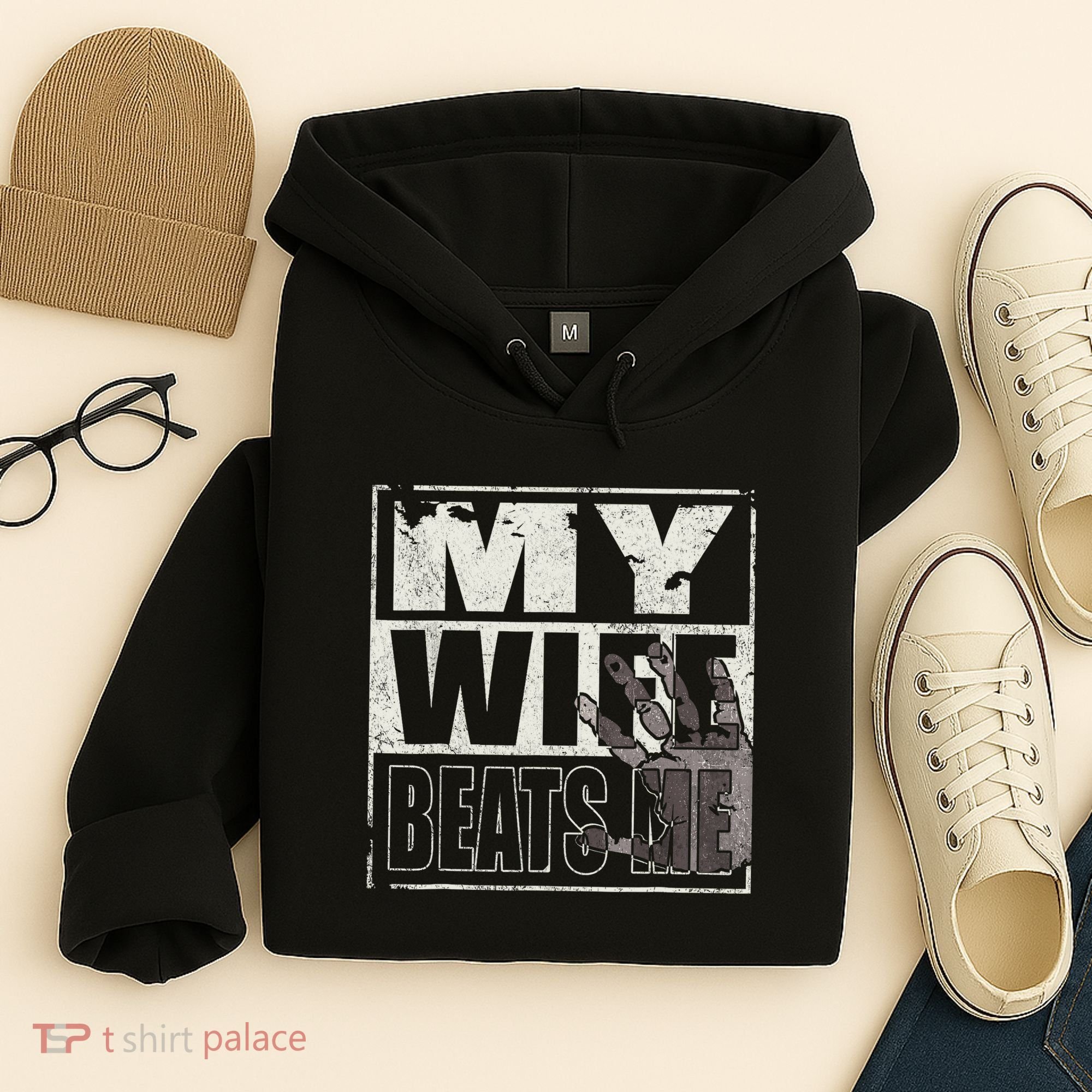 My Wife Beats Me - Husband  Hoodie